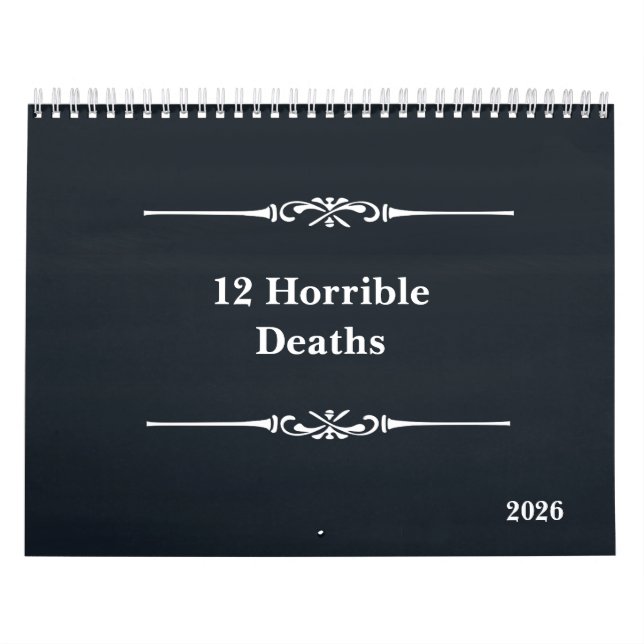 Zwölf schreckliche Todesfälle 2026 - Kalender (Titelbild)