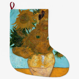 Zwölf Sonnenblumen in einer Vase (Stillleben Maler Großer Weihnachtsstrumpf