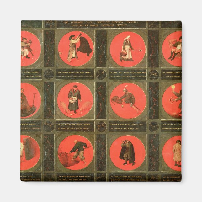 Zwölf Sprichwörter, c. 1558-60 Magnet (Vorne)