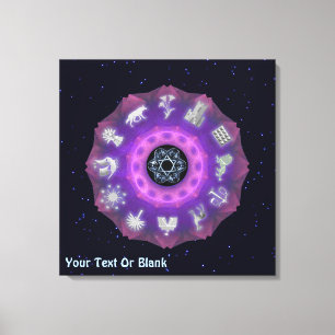 Zwölf-Stämme-Fraktal Leinwanddruck