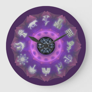 Zwölf Stämme Große Wanduhr