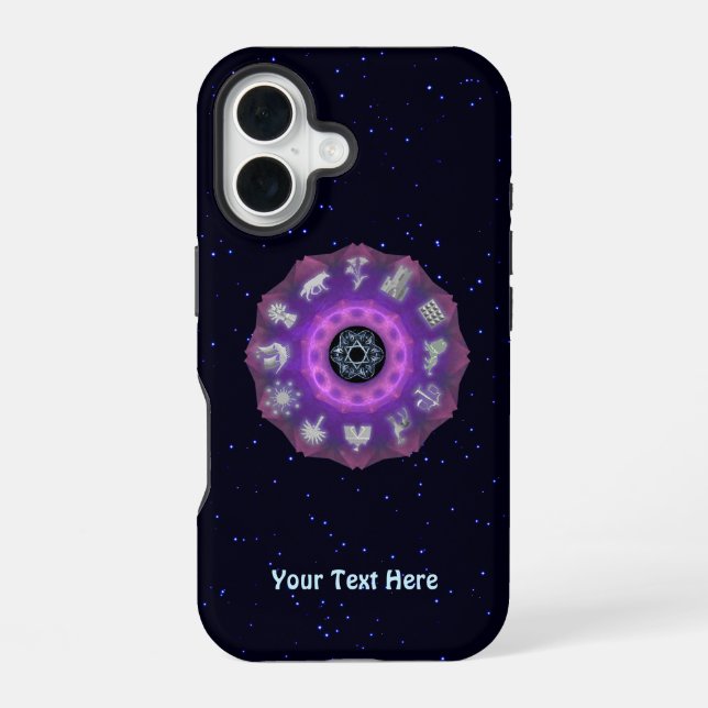 Zwölf Stämme iPhone 16 Hülle (Rückseite)