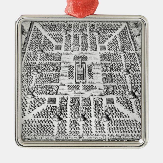 Zwölf Stämme Israel Ornament Aus Metall (Vorne)