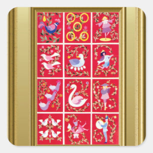 Zwölf Tage Weihnachten, Aufkleber