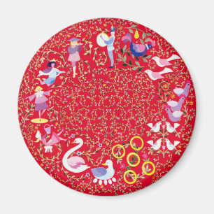 Zwölf Tage Weihnachten Magnet
