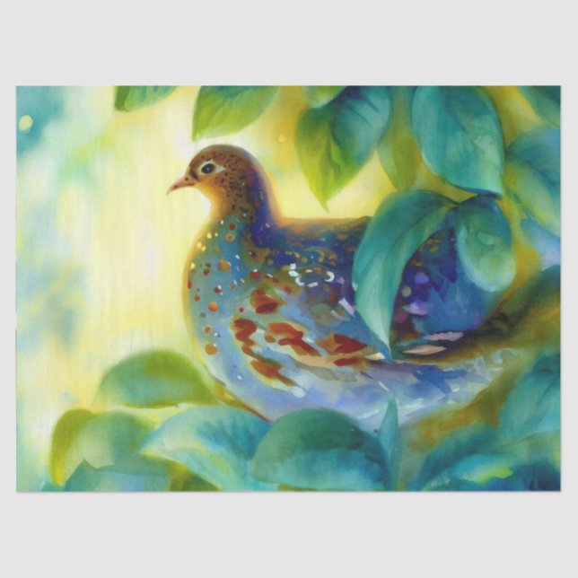 Zwölf Tage Weihnachten: Partridge, (C) Seidenpapier (Vorderseite)