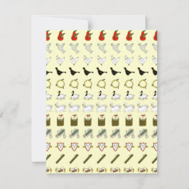 Zwölf Tage Weihnachtseinladung Einladung