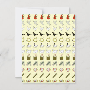 Zwölf Tage Weihnachtseinladung Einladung