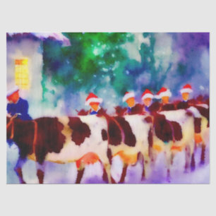 Zwölf Weihnachtstage: Maid A-Milking (B), Seidenpapier