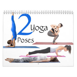 Zwölf Yoga-Posen-Heiligtum Kalender