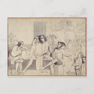 Zwölfte Nacht, c.1850 Postkarte