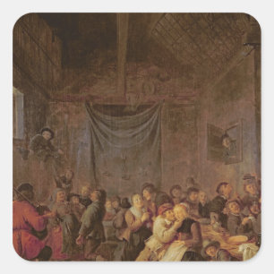 Zwölfte Nacht Quadratischer Aufkleber