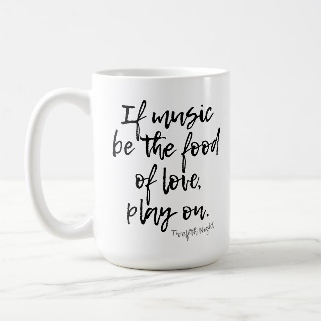 ZWÖLFTE NACHT SHAKESPEARE MUSIC LIEBE PLAY KAFFEETASSE (Links)