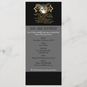 Zwölfte Nachtzitat (Goldversion) Einladung