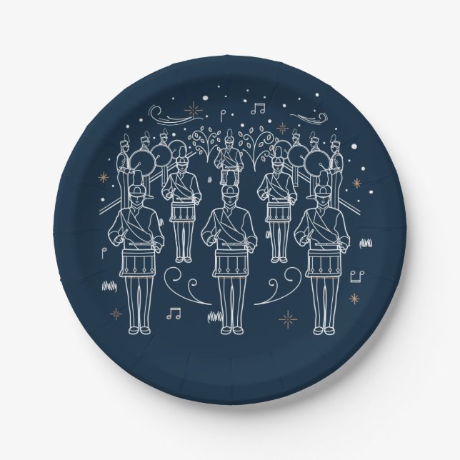 Zwölfter Weihnachtsfeiertag 7" Teller (Vorderseite)