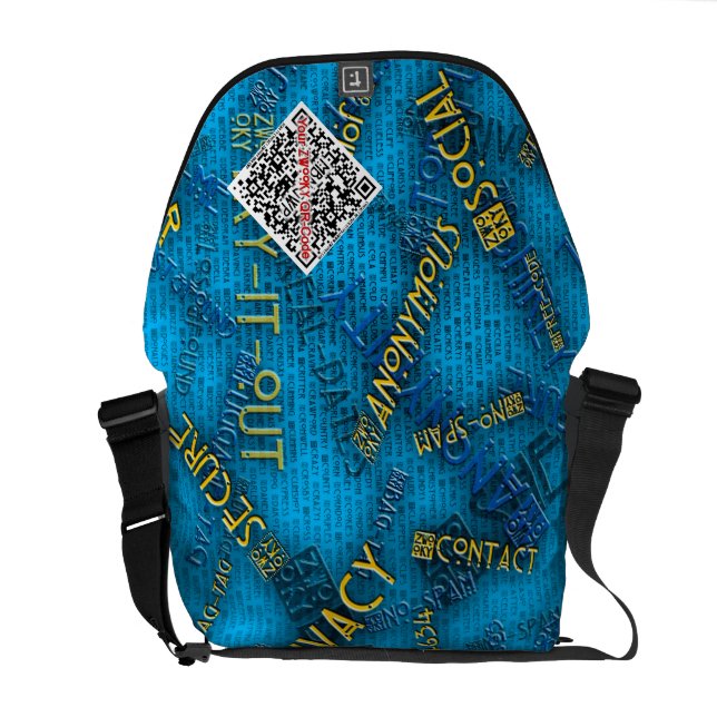 ZWOOKY QR Botetasche Kuriertasche (Rückseite offen)