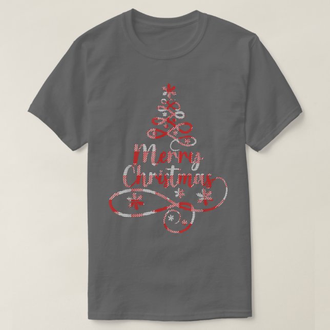 zWX8 Weihnachtsbaum Merry Xmas Weihnachts Vibes De T-Shirt (Design vorne)
