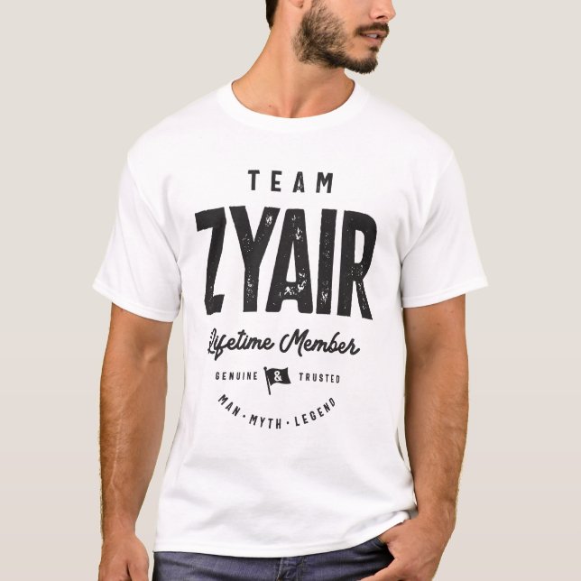Zyair Lifetime Personalisiert Name Zyair T-Shirt (Vorderseite)