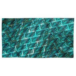 Zyanfarbener, grauer, geriffter oder anderer Stein Kissenbezug