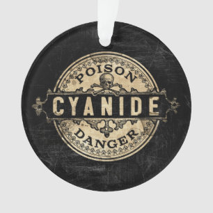 Zyanid Vintage Style Giftetikett Ornament