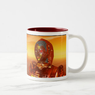 ZYBORG IST IN DER Science Fiction HYPERION VERDIEN Zweifarbige Tasse