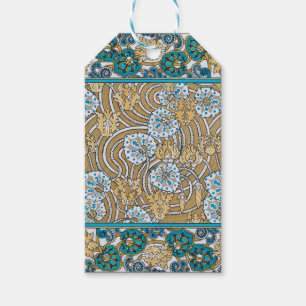 Zyklamen Blau Jugendstil Blume Botanisch Geschenkanhänger