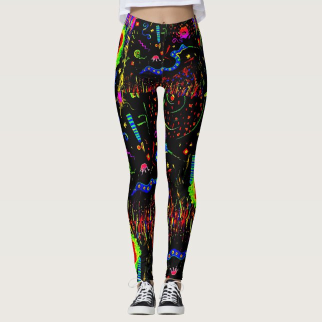 Zyklamen Leggings (Vorderseite)