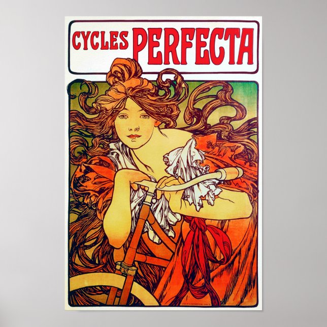 Zyklen Perfecta, Mucha Poster (Vorne)