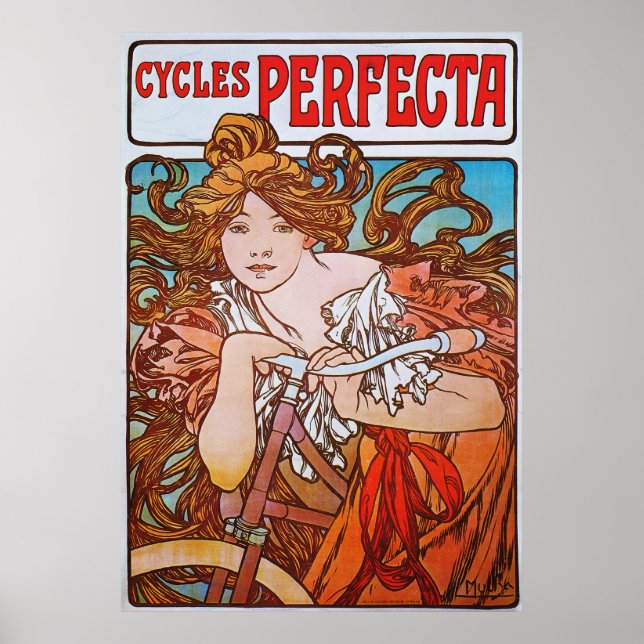 Zyklen Perfecta, Mucha Poster (Vorne)