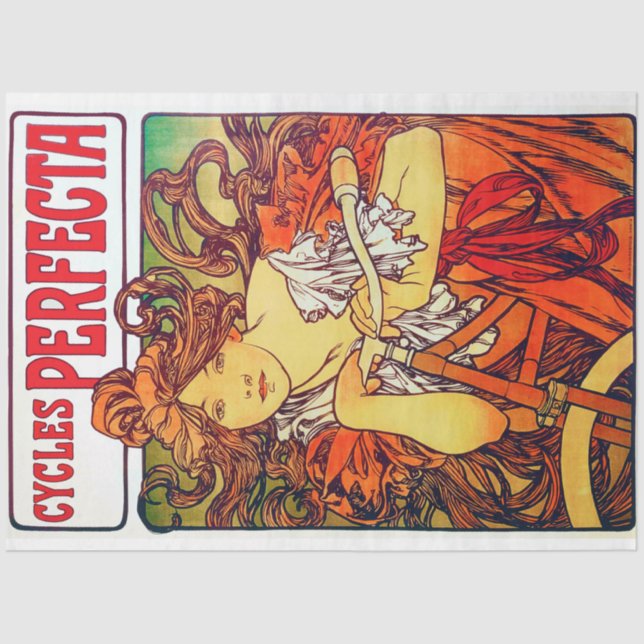 Zyklen Perfecta, Mucha Seidenpapier (Vorderseite)