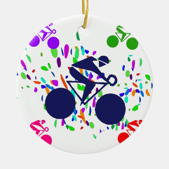 ZYKLING KERAMIKORNAMENT (Vorne)