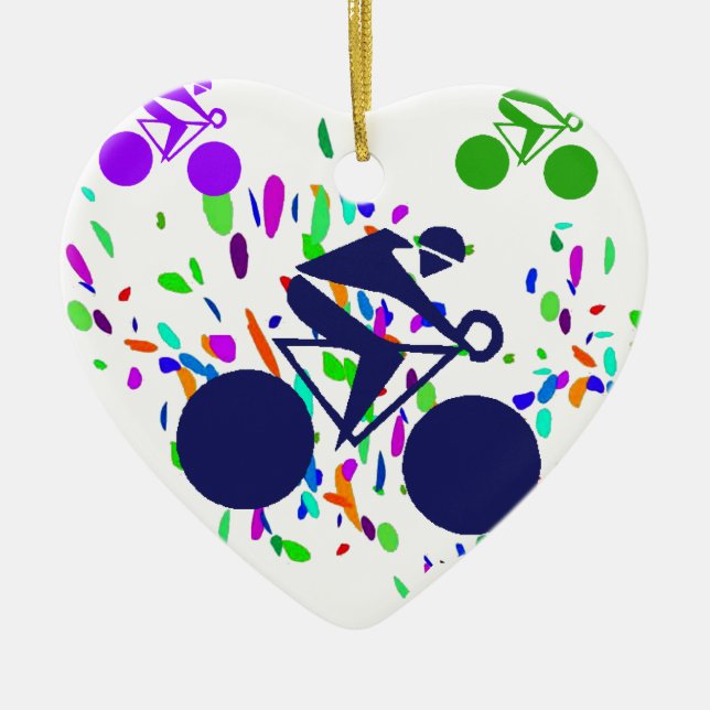 ZYKLING KERAMIKORNAMENT (Vorne)