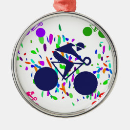 ZYKLING ORNAMENT AUS METALL