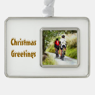 ZYKLING Rahmen-Ornament SILBER