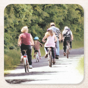 ZYKLING RECHTECKIGER PAPPUNTERSETZER