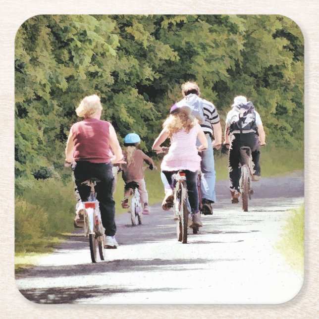 ZYKLING RECHTECKIGER PAPPUNTERSETZER (Vorderseite)