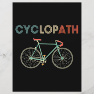 Zyklobahn Funny Bicyclist Spaß Briefbogen