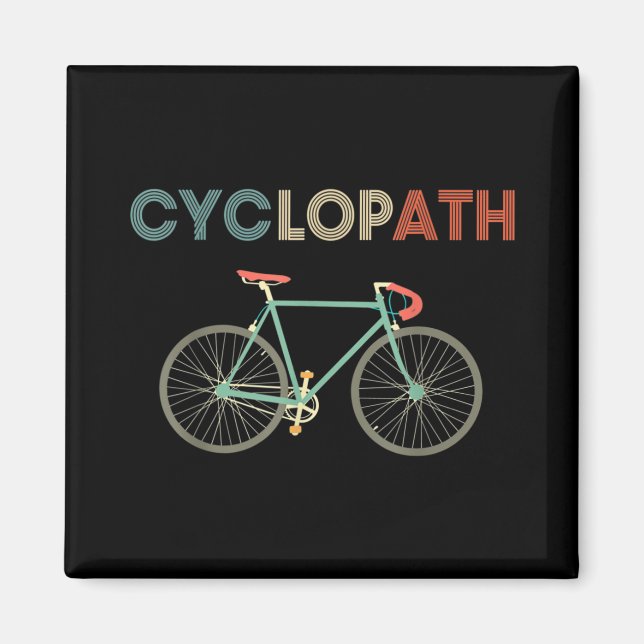 Zyklobahn Funny Bicyclist Spaß Magnet (Vorne)