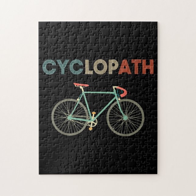 Zyklobahn Funny Bicyclist Spaß Puzzle (Vertikal)