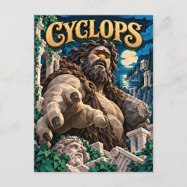 Zyklop, Paper Cut Monster Postkarte
