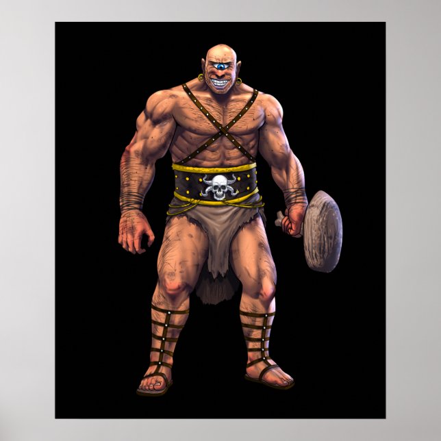Zyklops der griechischen Mythologie Poster (Vorne)