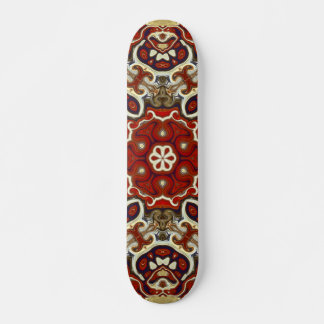 Zyklus der Achsen karmesinrot beige dunkelblau Man Skateboard
