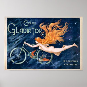 Zyklus-Gladiator durch Fahrrad-Fahrrad Georges Poster