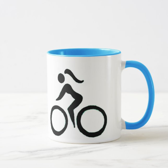 Zyklus-Mädchen-Geschwindigkeits-Tasse Tasse (Rechts)