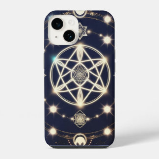Zyklus-Mandala der himmlischen Mondphasen – Heilig iPhone 14 Hülle
