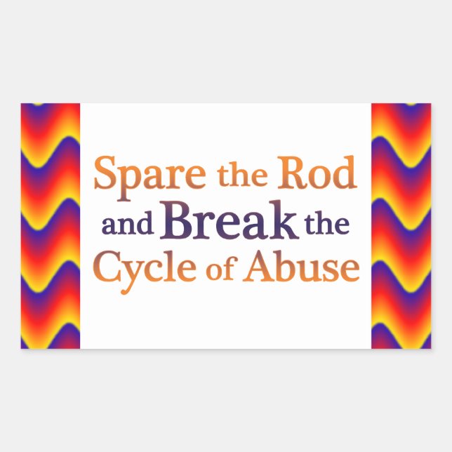 Zyklusabbruch Rechteckiger Aufkleber (Vorderseite)