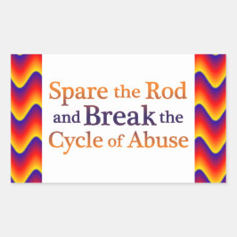 Zyklusabbruch Rechteckiger Aufkleber