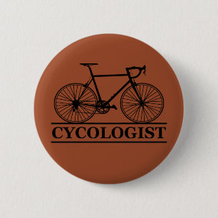 Zykologe Funny Cycling für Radfahrer und Biker Button