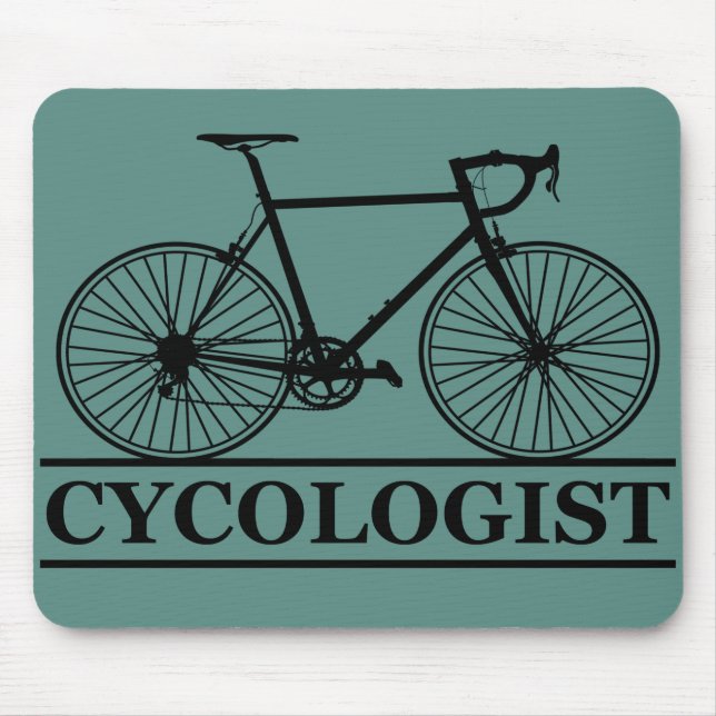 Zykologe Funny Cycling für Radfahrer und Biker Mousepad (Vorne)