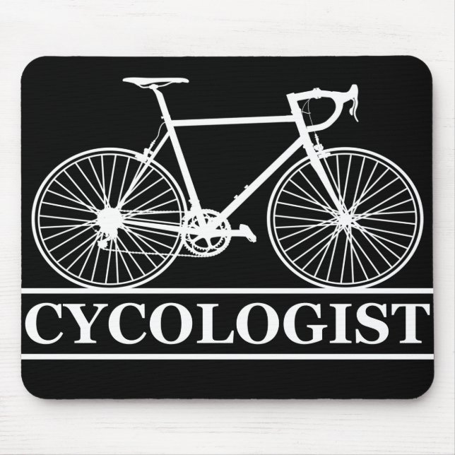 Zykologe Funny Cycling für Radfahrer und Biker Mousepad (Vorne)